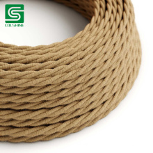 Cotton Covered Fabric Braided Wire Twisted Cable